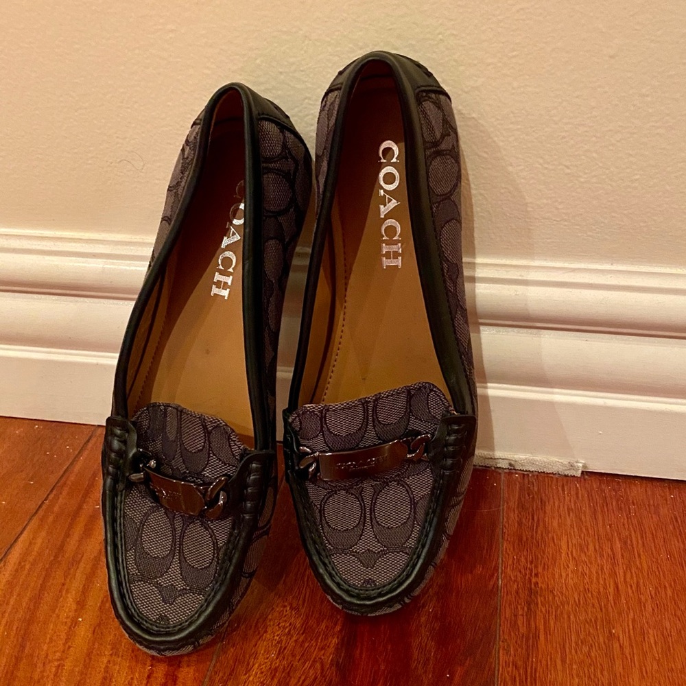 COACH monogram loafers